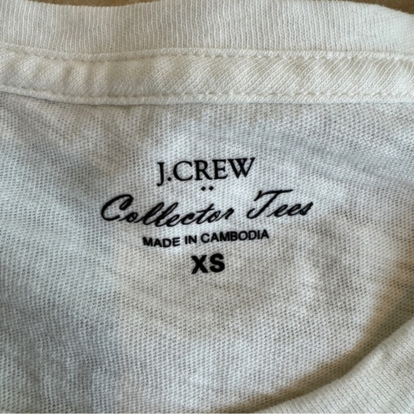 J Crew Collectible Tee Sequin Penguin Ivory Short Sleeve Womens Size XS - Picture 6 of 8